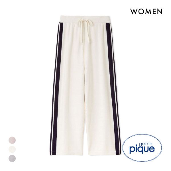 ジェラートピケ レディース エアリーモコラインロングパンツ ジェラピケ パジャマ ルームウェア gelato pique