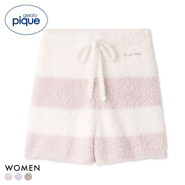 ジェラートピケ レディース ジェラート2ボーダーショートパンツ ジェラピケ gelato pique