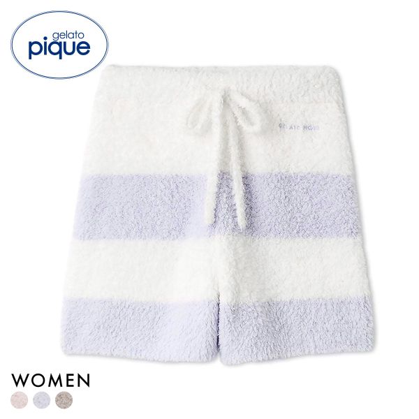 ジェラートピケ レディース ジェラート2ボーダーショートパンツ ジェラピケ gelato pique