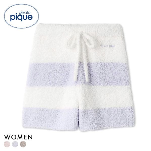 ジェラートピケ レディース ジェラート2ボーダーショートパンツ ジェラピケ gelato pique