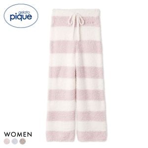 ジェラートピケ レディース ジェラート2ボーダーロングパンツ ジェラピケ gelato pique