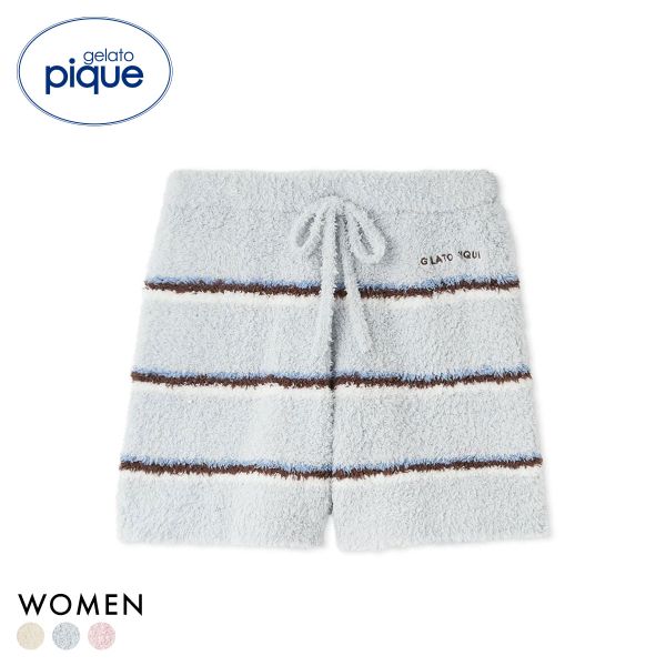 ジェラートピケ レディース ジェラートボーダーショートパンツ ジェラピケ パジャマ ルームウェア gelato pique