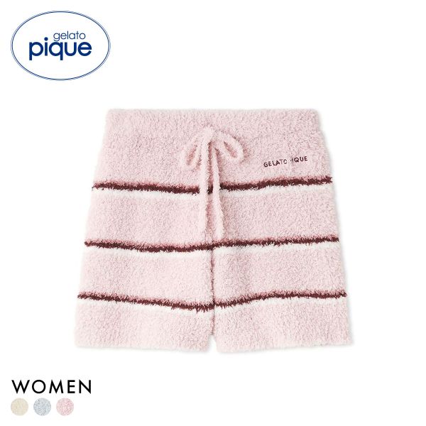 ジェラートピケ レディース ジェラートボーダーショートパンツ ジェラピケ パジャマ ルームウェア gelato pique