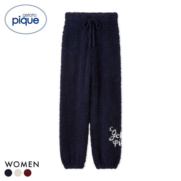ジェラートピケ レディース HOLIDAY ジェラートスノーベアジャガードロングパンツ ジェラピケ パジャマ ルームウェア