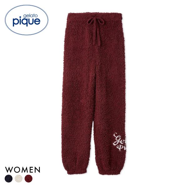 ジェラートピケ レディース HOLIDAY ジェラートスノーベアジャガードロングパンツ ジェラピケ パジャマ ルームウェア