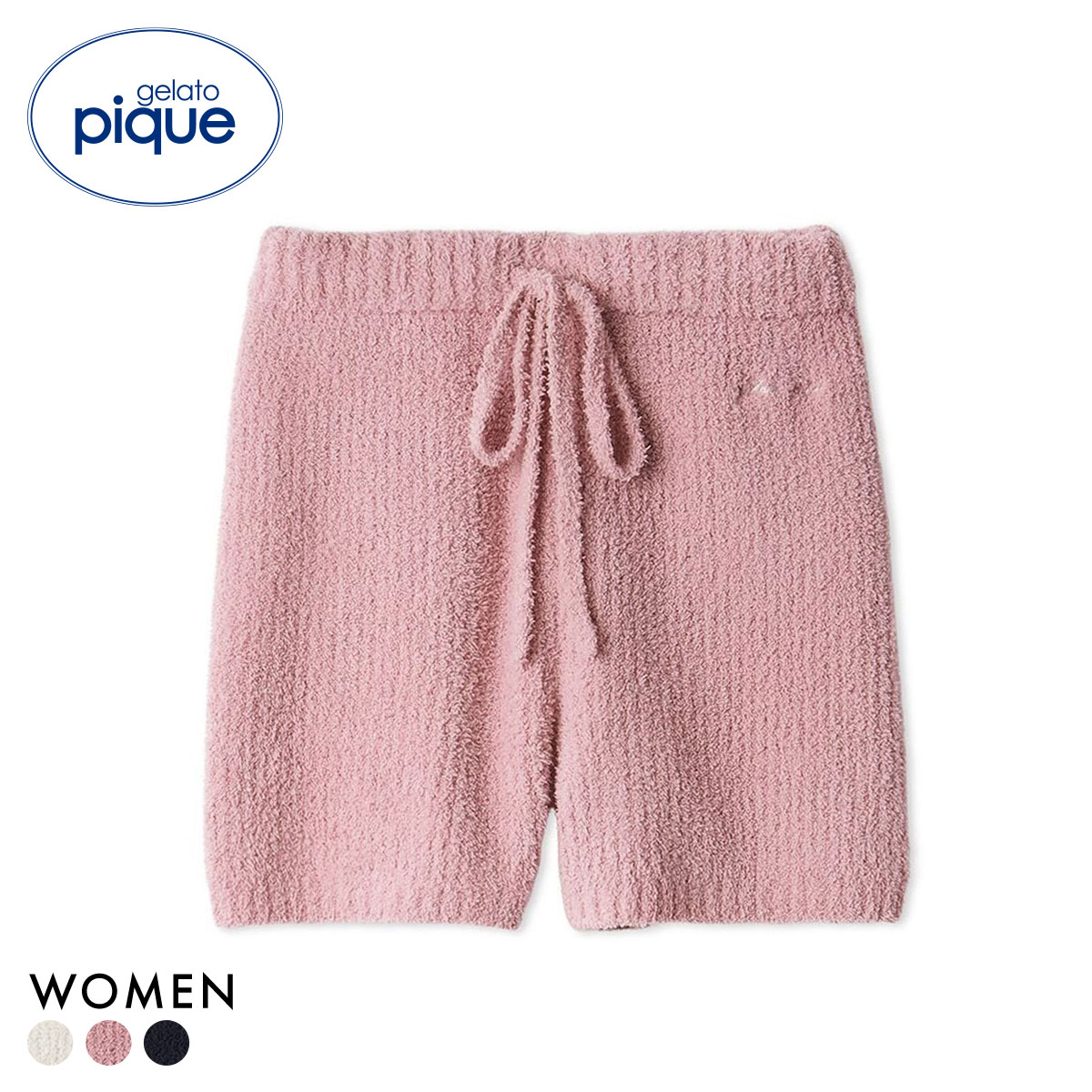 ジェラートピケ レディース ベビモコベアさがらショートパンツ ジェラピケ パジャマ ルームウェア gelato pique フェイバリット(PI-ピンク-Free)