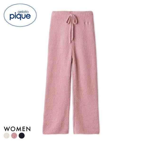 ジェラートピケ レディース ベビモコベアさがらロングパンツ ジェラピケ パジャマ ルームウェア gelato pique フェイバリット