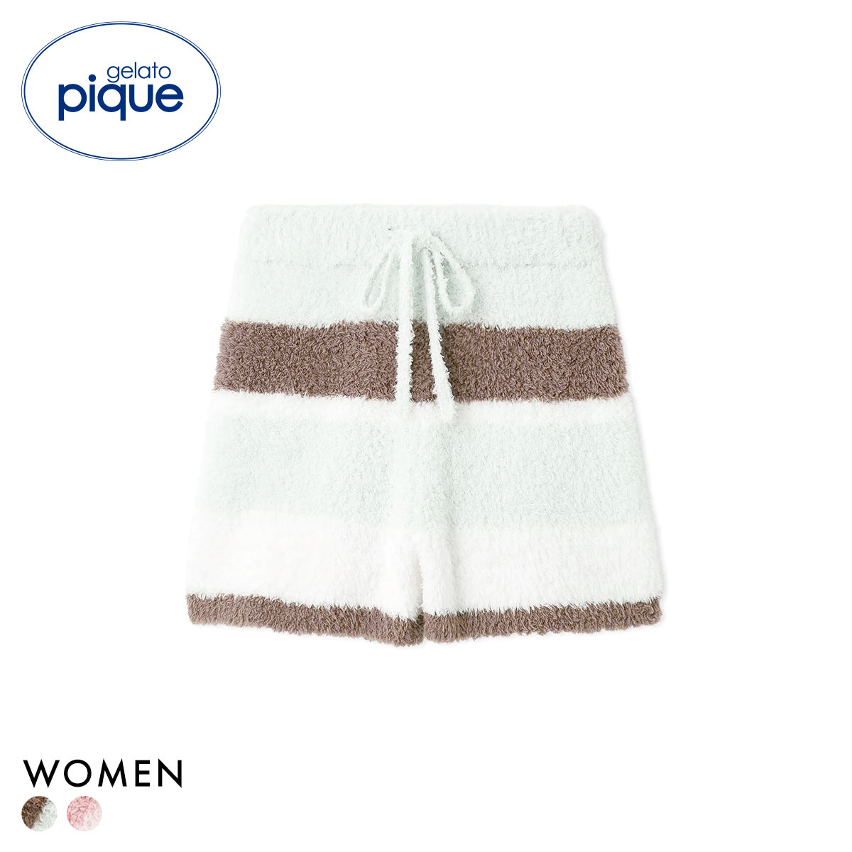 ジェラートピケ レディース ジェラートランダムボーダーショートパンツ ジェラピケ パジャマ ルームウェア gelato pique
