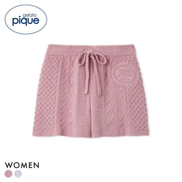 ジェラートピケ レディース Valentine アランショートパンツ ジェラピケ パジャマ ルームウェア gelato pique バレンタイン
