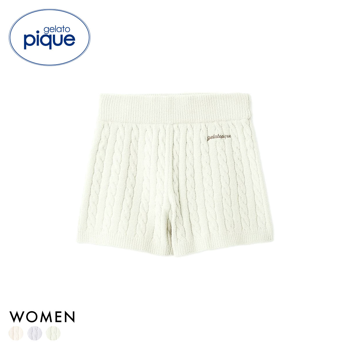 ジェラートピケ レディース エアリーモコアランショートパンツ ジェラピケ パジャマ ルームウェア gelato pique(MI-ミント-Free)