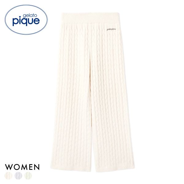 ジェラートピケ レディース エアリーモコアランロングパンツ ジェラピケ パジャマ ルームウェア gelato pique