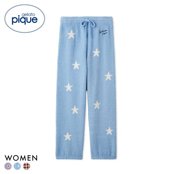 ジェラートピケ レディース 3柄ジャガードロングパンツ ジェラピケ パジャマ ルームウェア gelato pique