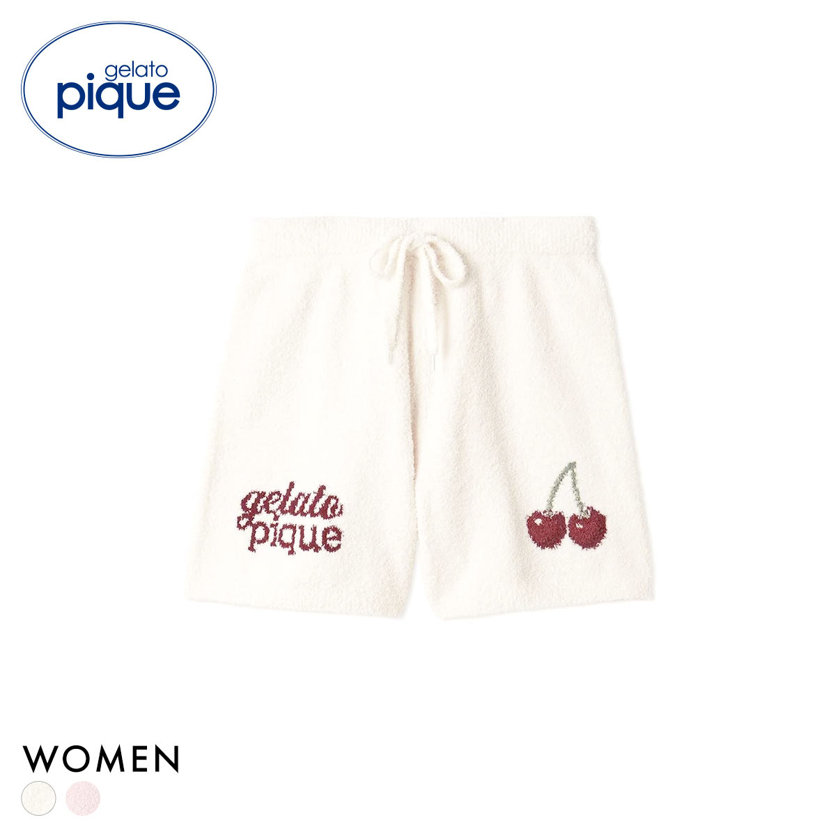 ジェラートピケ レディース ベビモコチェリージャガードショートパンツ ジェラピケ パジャマ ルームウェア gelato pique