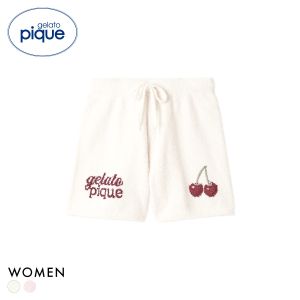 ジェラートピケ レディース ベビモコチェリージャガードショートパンツ ジェラピケ パジャマ ルームウェア gelato pique