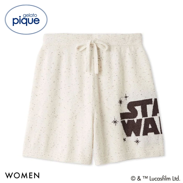 ジェラートピケ STAR WARS レディース スムーズィーロゴジャガードショートパンツ ジェラピケ スターウォーズ パジャマ ルームウェア