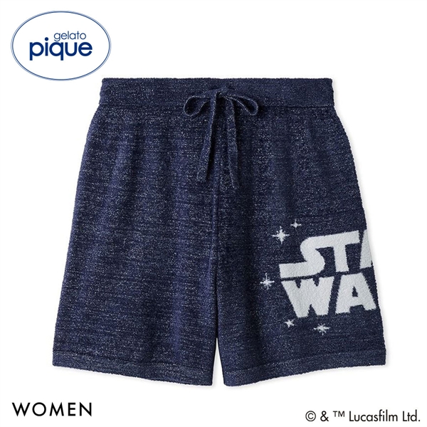ジェラートピケ STAR WARS レディース スムーズィーロゴジャガードショートパンツ ジェラピケ スターウォーズ パジャマ ルームウェア