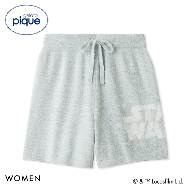 ジェラートピケ STAR WARS レディース スムーズィーロゴジャガードショートパンツ ジェラピケ スターウォーズ パジャマ ルームウェア