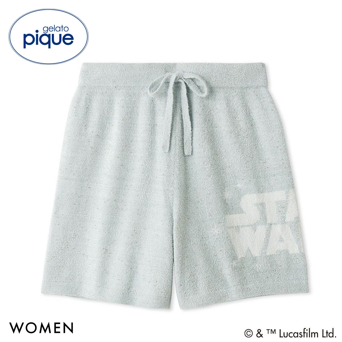 ジェラートピケ STAR WARS レディース スムーズィーロゴジャガードショートパンツ ジェラピケ スターウォーズ パジャマ ルームウェア(MI-ミント-Free)