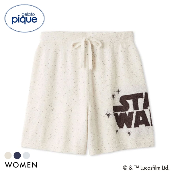 ジェラートピケ STAR WARS レディース スムーズィーロゴジャガードショートパンツ ジェラピケ スターウォーズ パジャマ ルームウェア