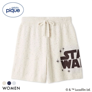 ジェラートピケ STAR WARS レディース スムーズィーロゴジャガードショートパンツ ジェラピケ スターウォーズ パジャマ ルームウェア