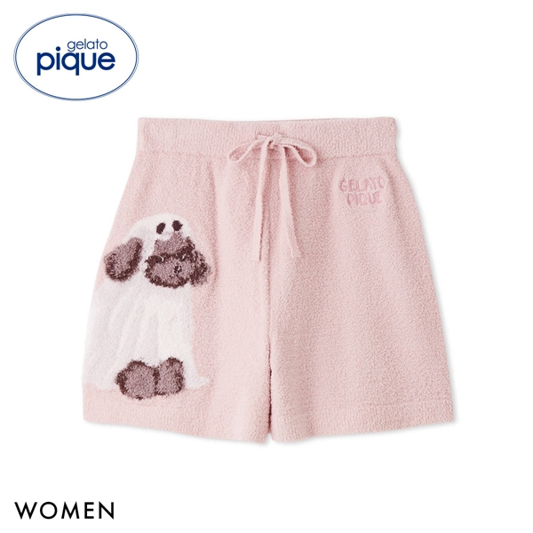ジェラートピケ レディース HALLOWEEN ナイトパレードDOGSジャガードショートパンツ ジェラピケ パジャマ ルームウェア gelato pique