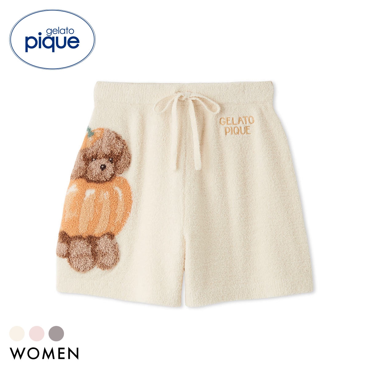 ジェラートピケ レディース HALLOWEEN ナイトパレードDOGSジャガードショートパンツ ジェラピケ パジャマ ルームウェア gelato pique