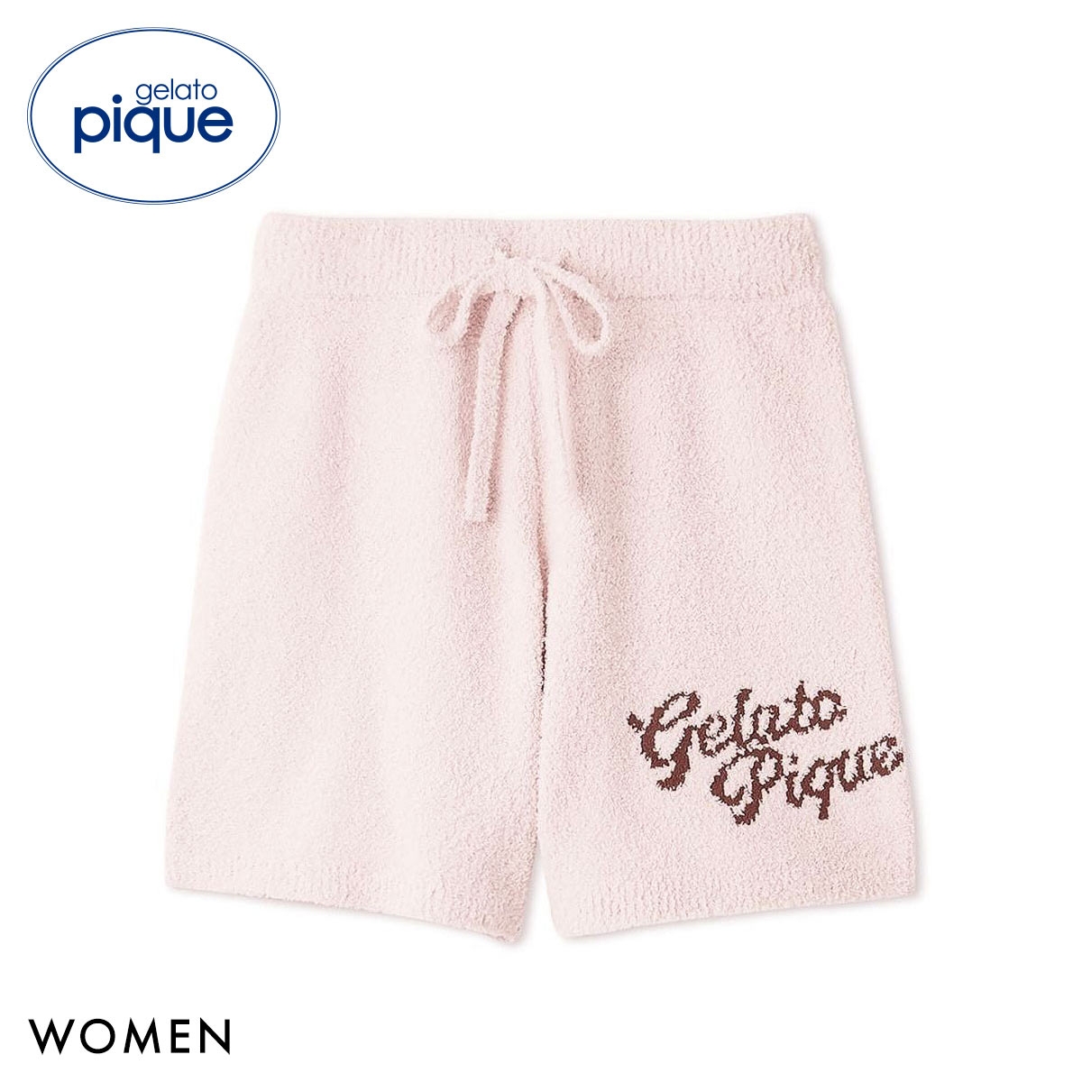 ジェラートピケ レディース ベビモコショートパンツ ジェラピケ パジャマ ルームウェア gelato pique(PI-ピンク-Free)