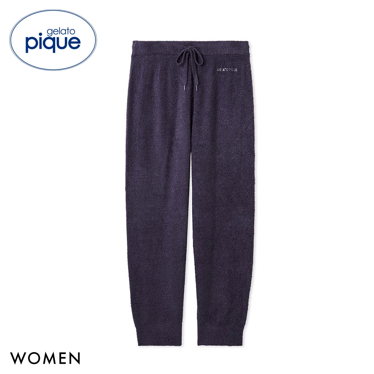 ジェラートピケ レディース IFMC. スムーズィーロングパンツ ジェラピケ ルームウェア gelato pique(NV-ネイビー-Free)