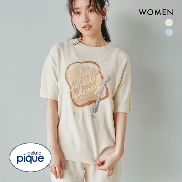ジェラートピケ レディース モーニングジャガードプルオーバー ジェラピケ パジャマ ルームウェア gelato pique