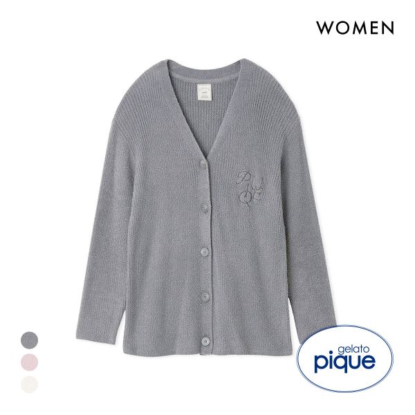 ジェラートピケ レディース 調温スムーズィーリブカーディガン ジェラピケ パジャマ ルームウェア gelato pique