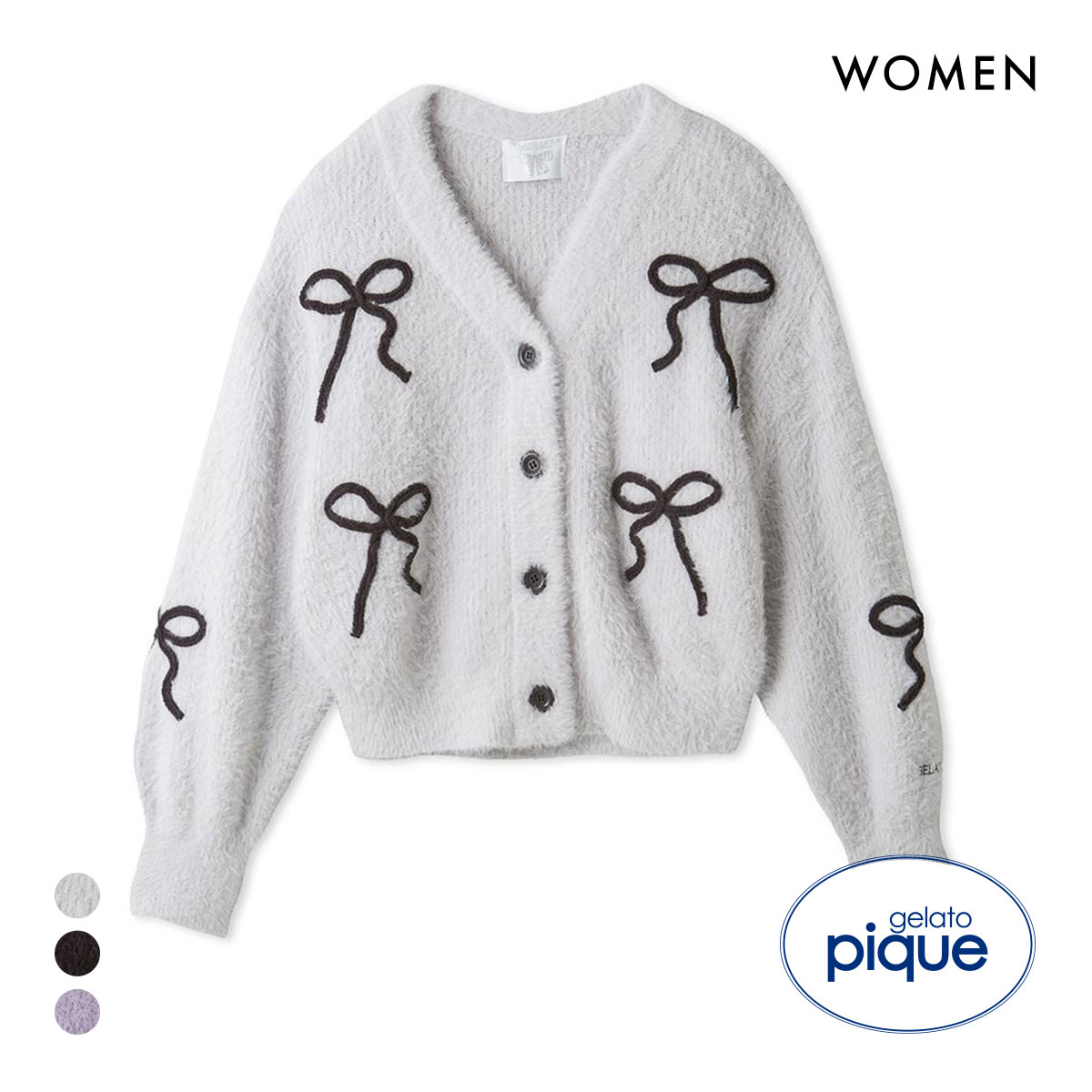 ジェラートピケ レディース HALLOWEEN リボンフェザー