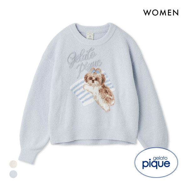 ジェラートピケ レディース シーズージャガードプルオーバー ジェラピケ パジャマ ルームウェア gelato pique