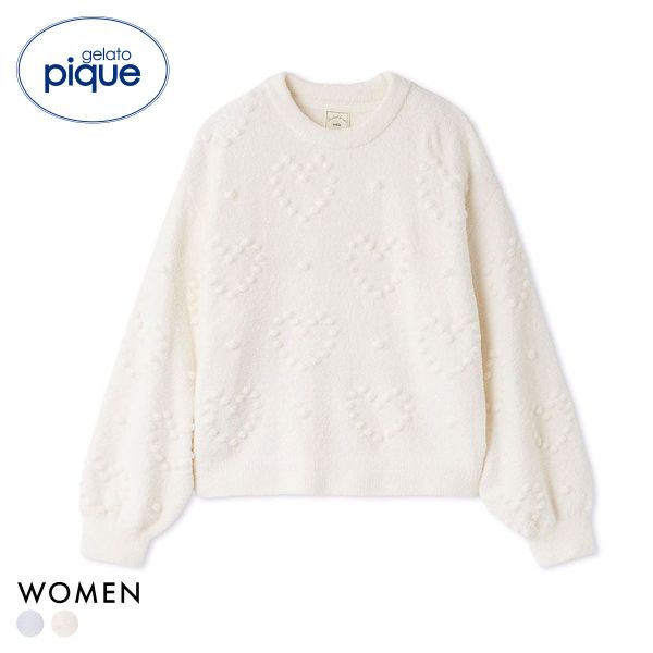 ジェラートピケ レディース ハート柄プルオーバー ジェラピケ パジャマ gelato pique