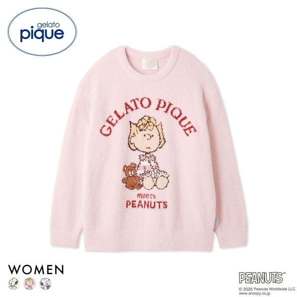ジェラートピケ レディース PEANUTS オリジナルジャガードプルオーバー ジェラピケ パジャマ ルームウェア スヌーピー gelato pique