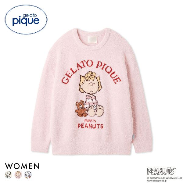 ジェラートピケ レディース PEANUTS オリジナルジャガードプルオーバー ジェラピケ パジャマ ルームウェア スヌーピー gelato pique