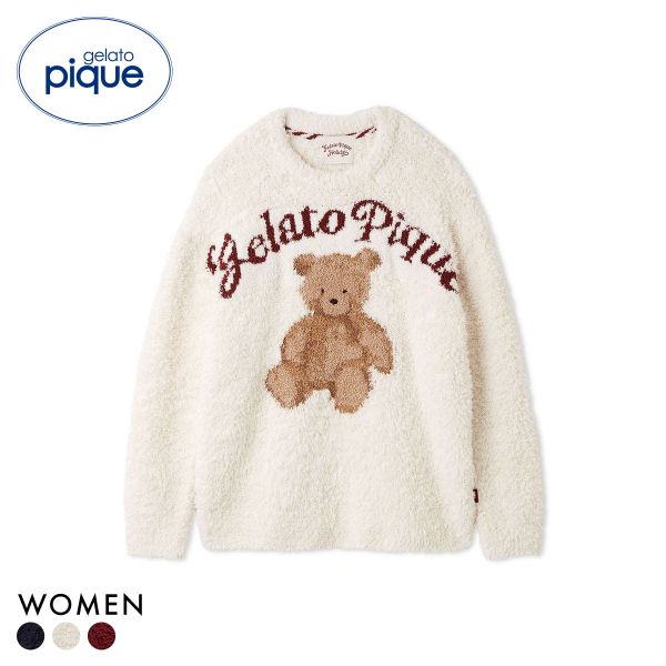 ジェラートピケ レディース HOLIDAY ジェラートスノーベアジャガードプルオーバー ジェラピケ パジャマ ルームウェア