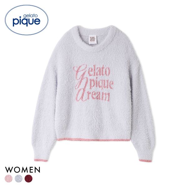 ジェラートピケ レディース HOLIDAY キラキラフェザープルオーバー ジェラピケ パジャマ ルームウェア gelato pique