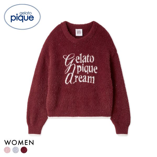 ジェラートピケ レディース HOLIDAY キラキラフェザープルオーバー ジェラピケ パジャマ ルームウェア gelato pique