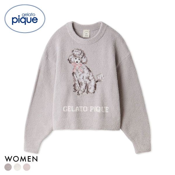 ジェラートピケ レディース プードルジャガードプルオーバー ジェラピケ パジャマ ルームウェア gelato pique