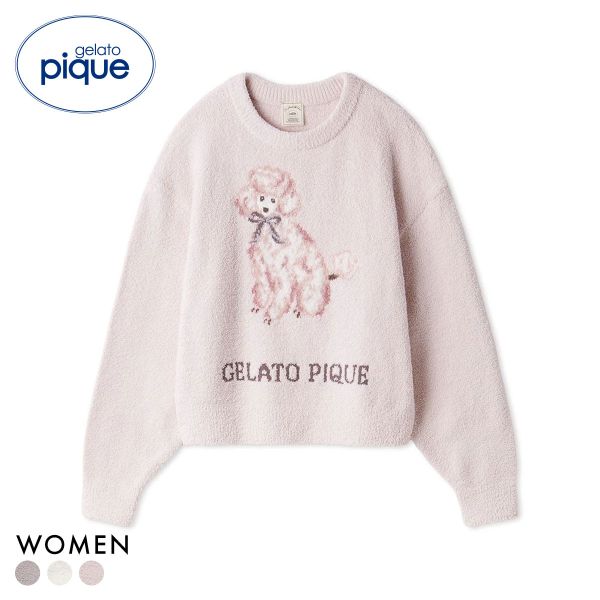 ジェラートピケ レディース プードルジャガードプルオーバー ジェラピケ パジャマ ルームウェア gelato pique