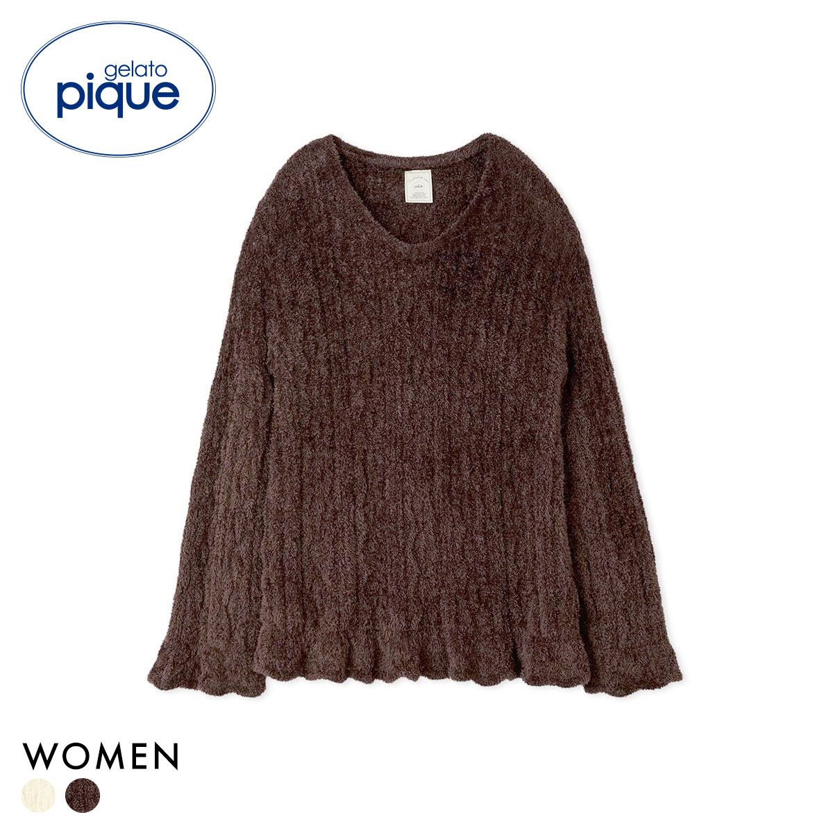 新品 ジェラートピケ レディース ルームウェア パジャマ ジェラートピケ レディース ソフトスタンドネックトップス ジェラピケ