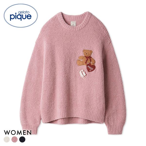 ジェラートピケ レディース ベビモコベアさがらプルオーバー ジェラピケ パジャマ ルームウェア gelato pique フェイバリット