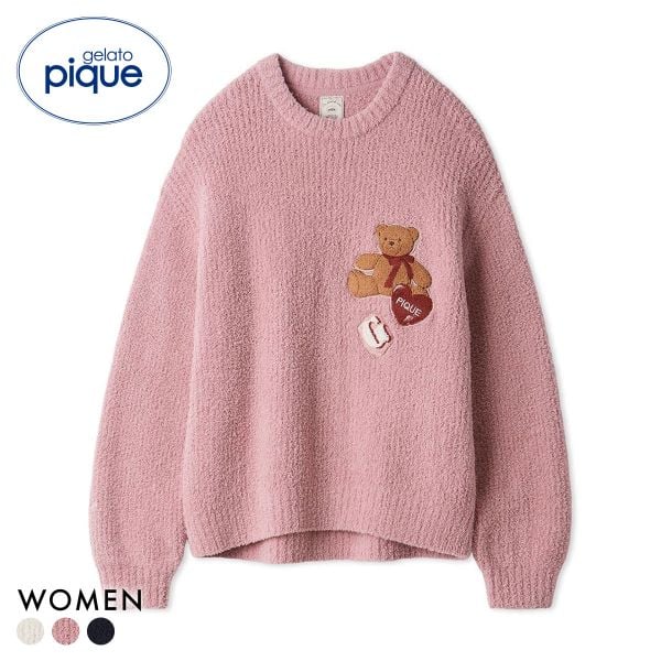 ジェラートピケ レディース ベビモコベアさがらプルオーバー ジェラピケ パジャマ ルームウェア gelato pique フェイバリット
