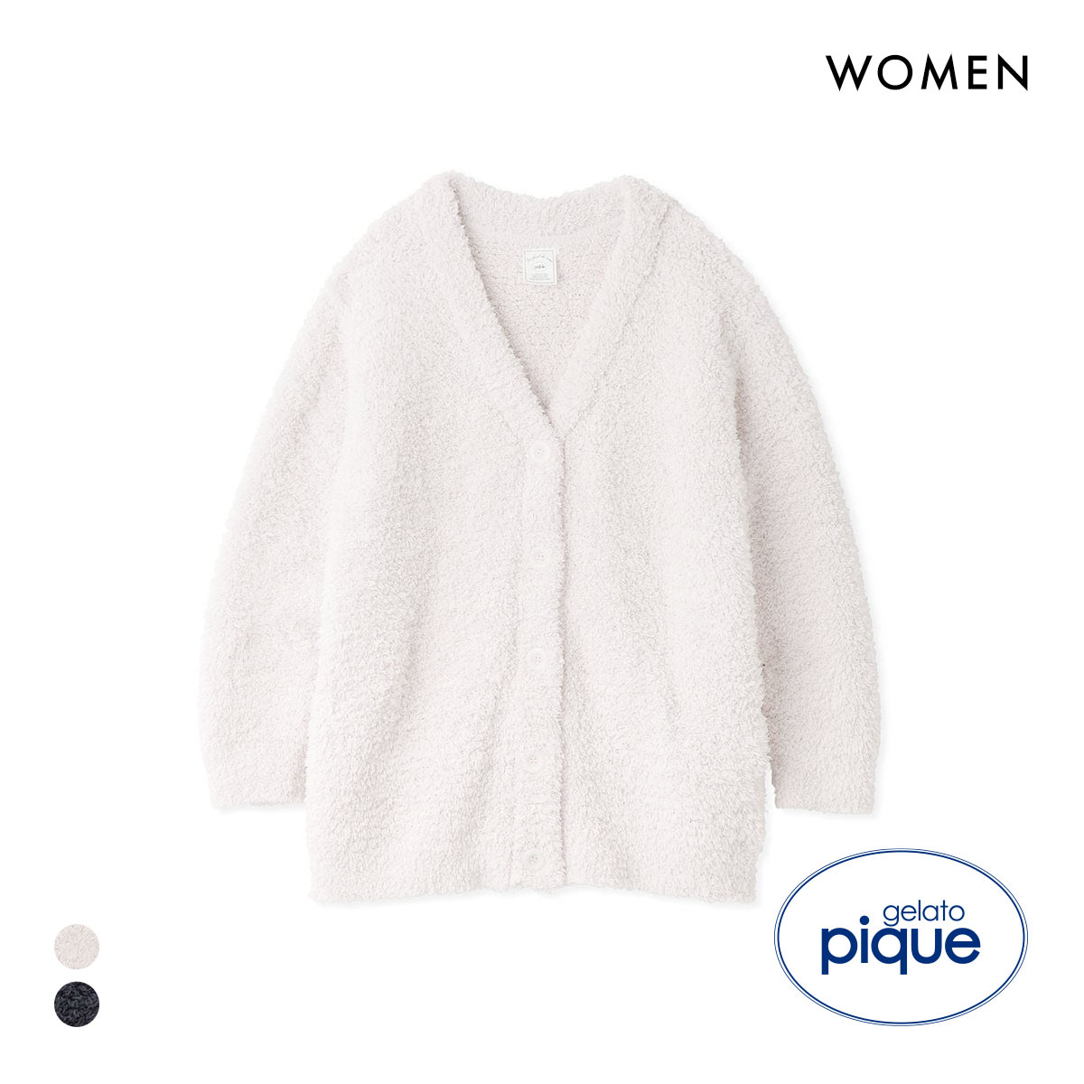 ジェラートピケ レディース ベーシックジェラートカーディガン