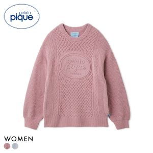 ジェラートピケ レディース Valentine アランプルオーバー ジェラピケ パジャマ ルームウェア gelato pique バレンタイン