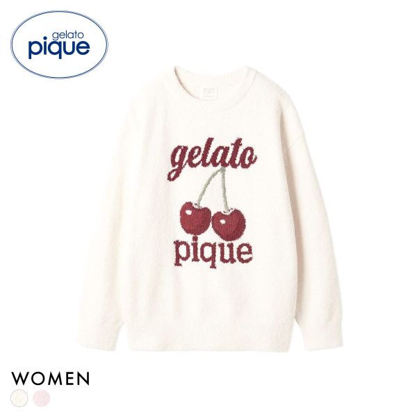ジェラートピケ レディース ベビモコチェリージャガードプルオーバー ジェラピケ パジャマ ルームウェア gelato pique