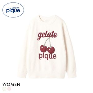 ジェラートピケ レディース ベビモコチェリージャガードプルオーバー ジェラピケ パジャマ ルームウェア gelato pique