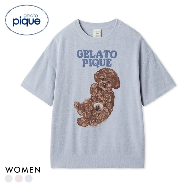 ジェラートピケ レディース ドッグジャガードプルオーバー ジェラピケ パジャマ ルームウェア gelato pique