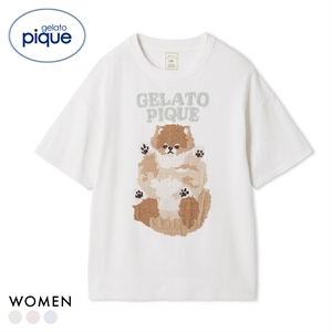 ジェラートピケ レディース ドッグジャガードプルオーバー ジェラピケ パジャマ ルームウェア gelato pique