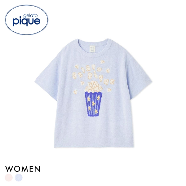 ジェラートピケ レディース エアリーモコモチーフジャガードプルオーバー ジェラピケ パジャマ gelato pique